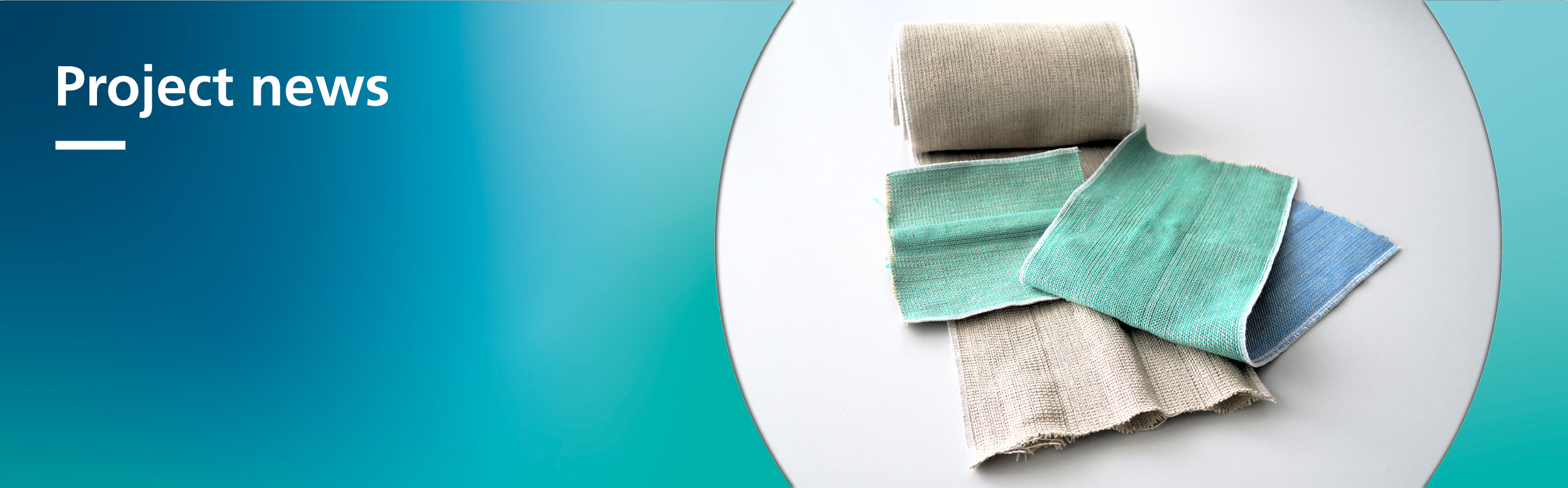 The photo shows lengths of fabric in a variety of colors with integrated channel-like cavities.
