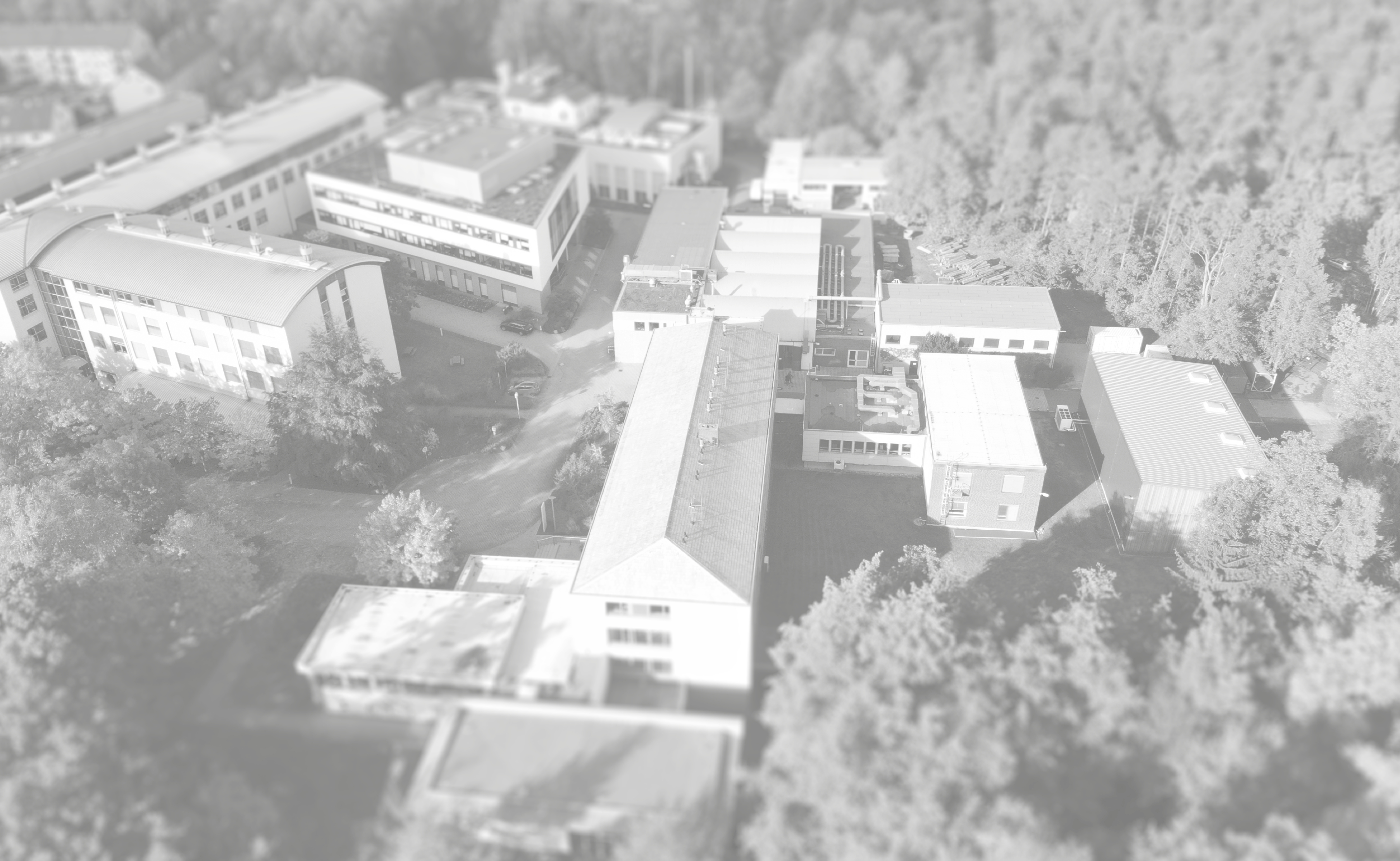 Aerial view of the Fraunhofer WKI buildings on the main campus in Braunschweig.